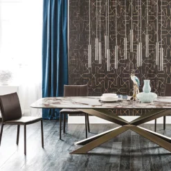 Cattelan Italia Spyder-ruokapöytä, suorakaide
