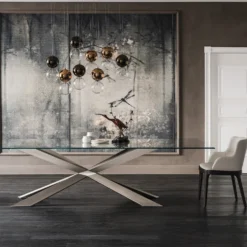Cattelan Italia Spyder-ruokapöytä, suorakaide