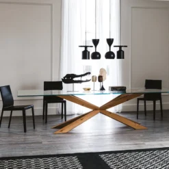 Cattelan Italia Spyder-ruokapöytä, suorakaide