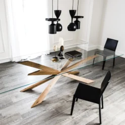 Cattelan Italia Spyder-ruokapöytä, suorakaide