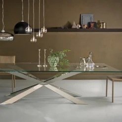 Cattelan Italia Spyder-ruokapöytä, suorakaide