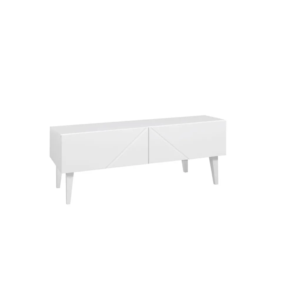 Hiipakka Vilja-tv-taso 100 x 40 cm, valkoinen / musta