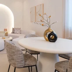 Richmond Interiors Bloomstone-ruokapöytä, pyöreä