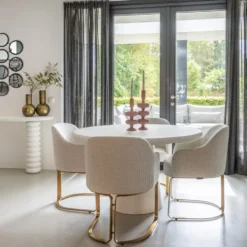 Richmond Interiors Bloomstone-ruokapöytä, pyöreä